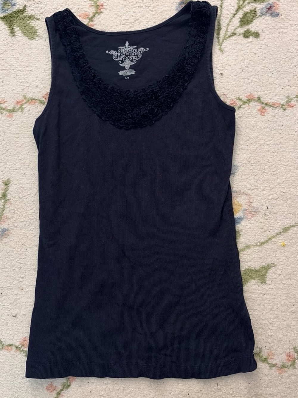 Tommy Hilfiger Navy Blue Vintage Ribbed Tank